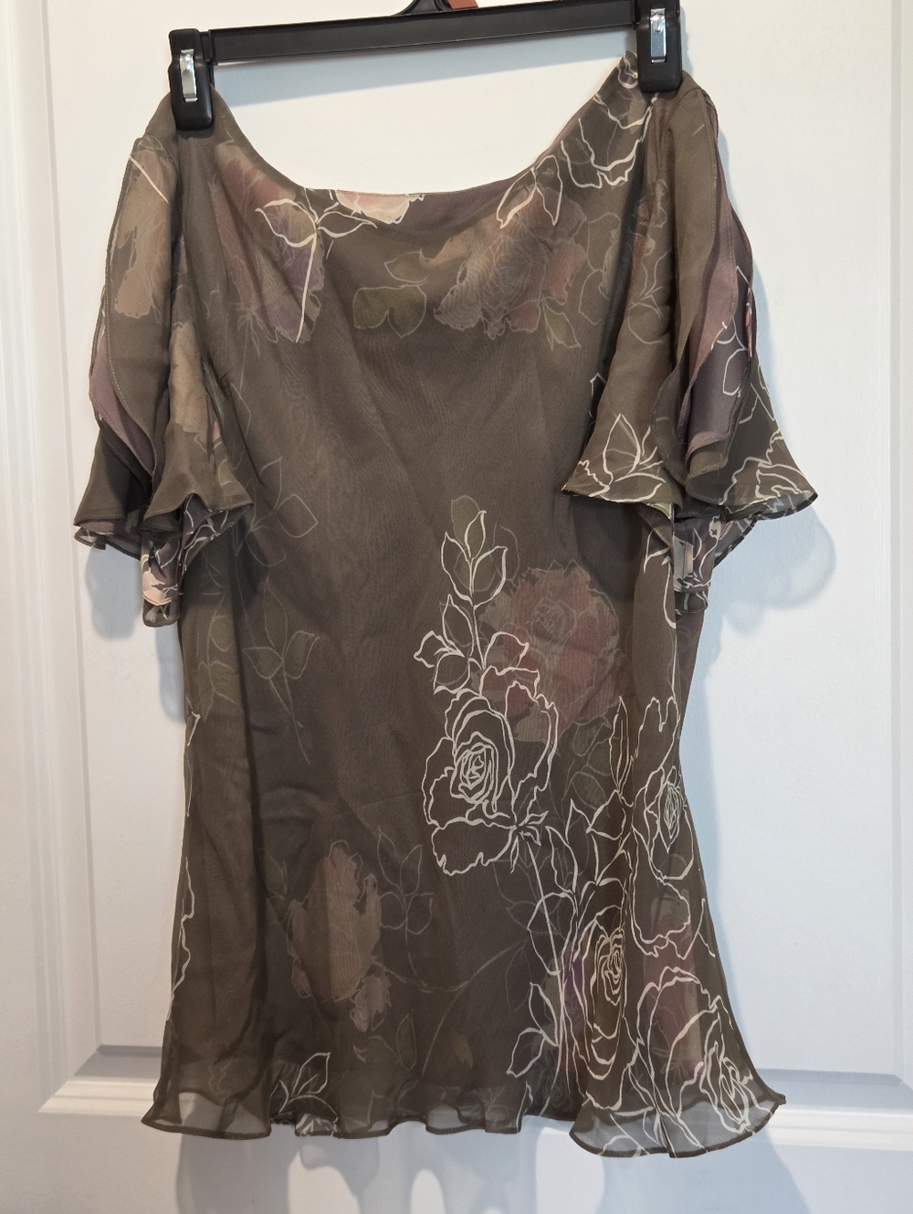 Adrianna Papell 100% Silk 2-piece Set